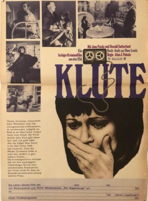 Klute Original East German Film Poster