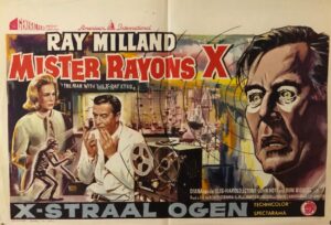 The man With The X Ray Eyes Original Belgium Poster