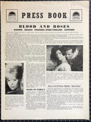 Blood And Roses British Pressbook
