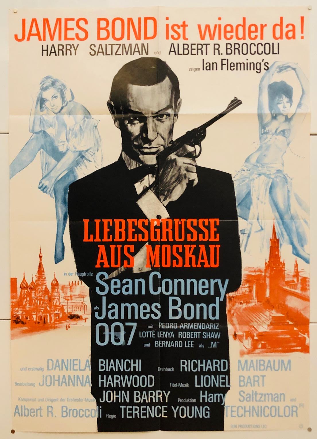 From Russia With Love Original German Film Poster - Blue Robin Collectables