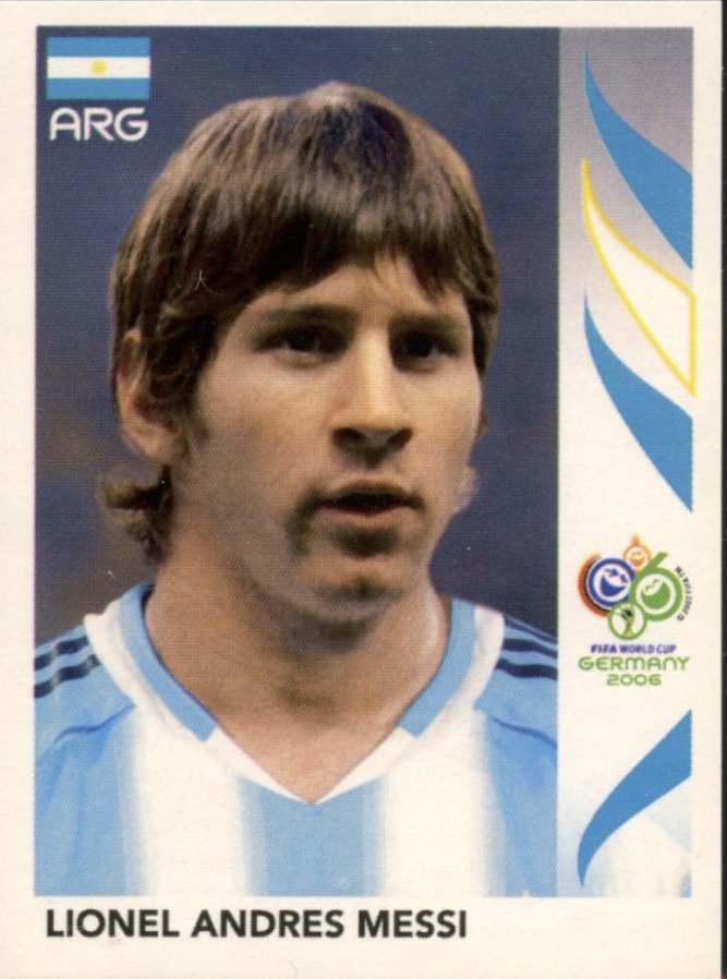 Lionel Messi 2006 World Cup Panini Sticker