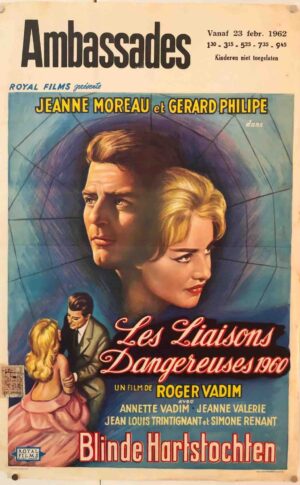 Dangerous Love Affairs Original Belgium Film Poster
