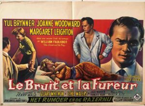 The Sound And The Fury Original Belgium Poster
