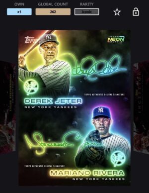 Topps Bunt Iconic NFT Derek Jeter / Mariano Rivera
