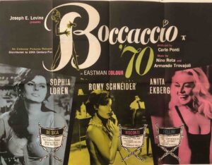 Boccaccio 70 Original British Quad Poster