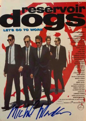Reservoir Dogs Original Synopsis Signed By Michael Madsen