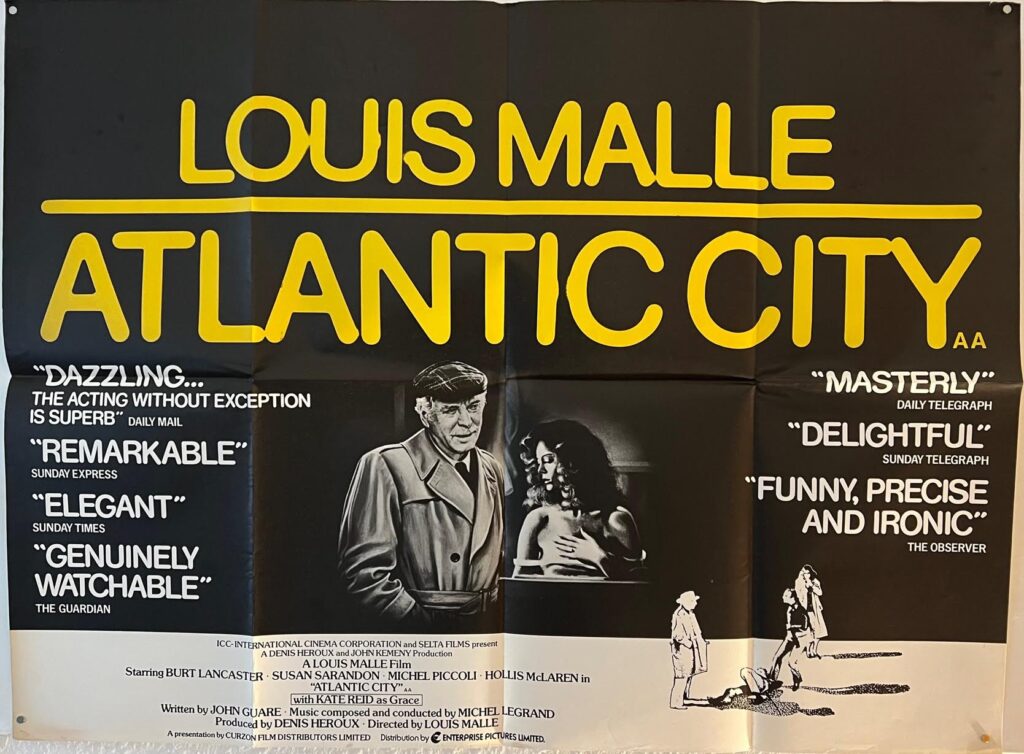 Atlantic City Original UK Quad Poster Blue Robin Collectables