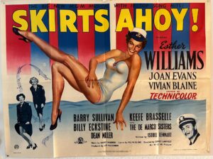 Skirts Ahoy Original British Quad Poster