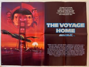 Star Trek The Voyage Home Original UK Quad Poster