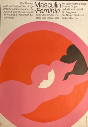 Masculin-Feminin Original German Film Poster