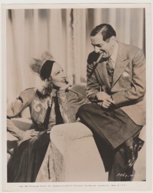 Dietrich And  Lubitsch Original Photograph Behind The Scenes Angel