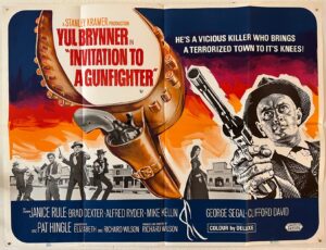 Invitation To A Gunfighter Original British Quad Film Poster