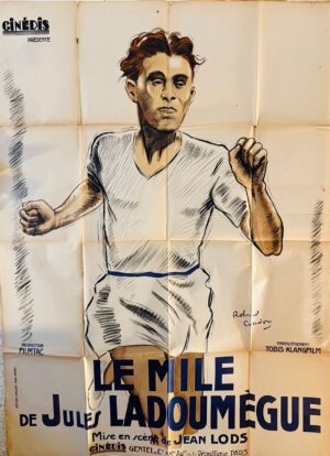 Le mile de Jules Ladoumègue Original French Film Poster