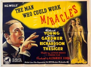 The Man Who Could Work Miracles Original British Quad Film Poster