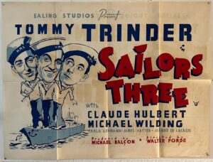 Sailors Three Original British Quad poster