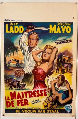 The Iron Mistress Original Belgium Film Poster