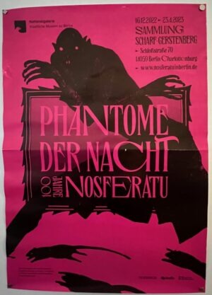 Nosferatu 100 Years Sammlung Scharf- Gerstenberg Original German Poster