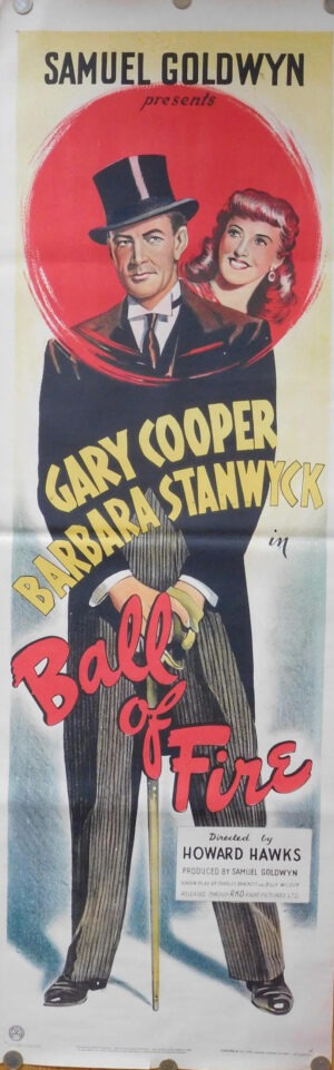 Ball Of Fire Original British Door Panel Film Poster