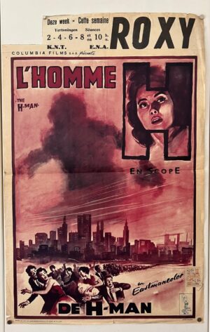 The H Man Original Belgium Film Poster