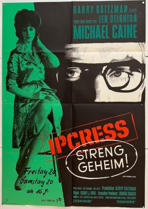 The Ipcress File Original German Film Poster