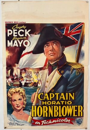 Captain Horatio Hornblower Original Belgium Film Poster