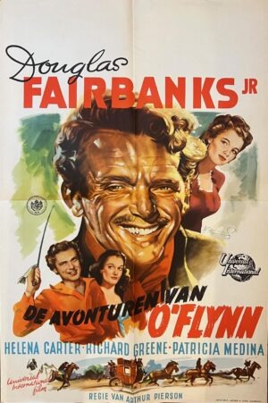 The Fighting O'Flynn Original Dutch Film Poster Mettes Art