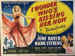 I Wonder Who's Kissing Her Now Original British Quad Poster