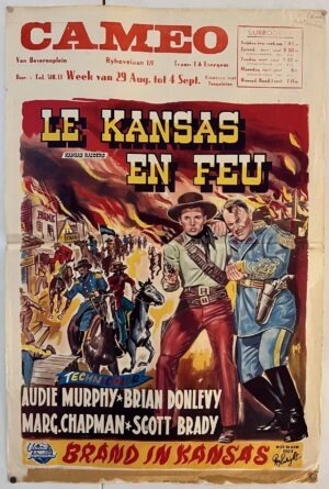 Kansas Raiders Original Belgium Film Poster