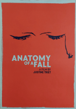 Anatomy Of A Fall Original UK Mini Quad Film Poster