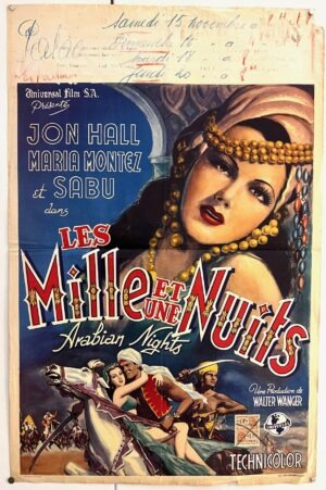 Arabian Nights Original Belgium Film Poster