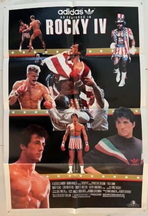 Rocky IV Original US One Sheet Film Poster Adidas Tie In