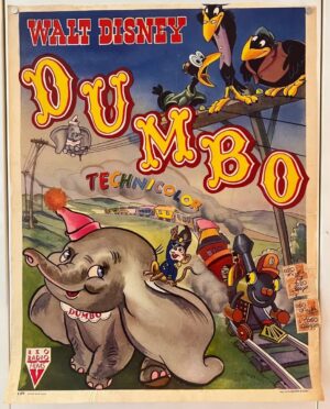Dumbo Original Belgium First Release Film Poster