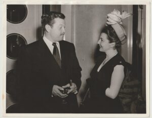 Orson Welles And Eileen Herlie Original Studio Portrait