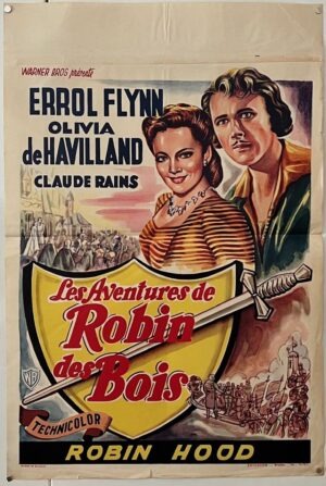 Adventures Of Robin Hood Original Belgium Film Poster