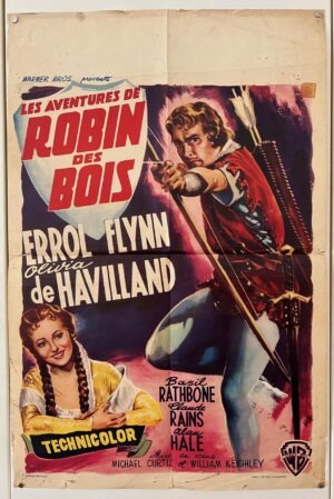 Adventures Of Robin Hood Original Belgium Film Poster