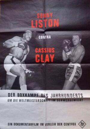 Liston vs Clay Original German Film Poster