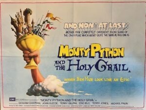 Monty Python And The Holy Grail Original UK Quad Film Poster
