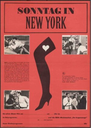 Sunday In New York Original East German Film Poster