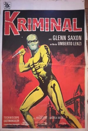 Kriminal Original Belgium Film Poster